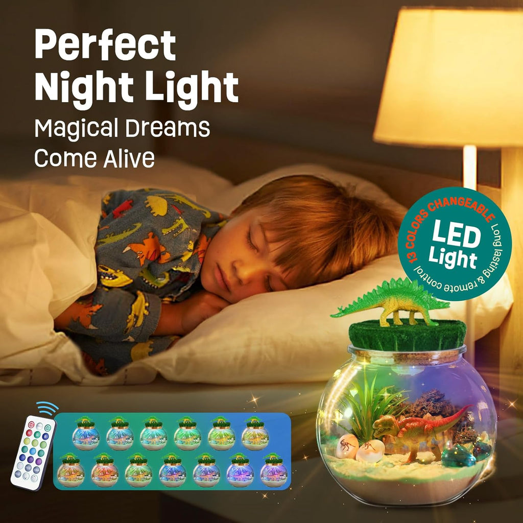 Sensory Light-Up Dinosaur Terrarium Kit