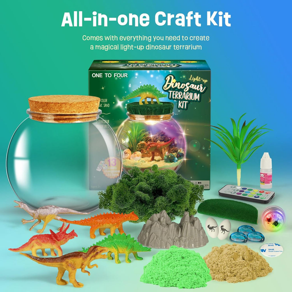 Sensory Light-Up Dinosaur Terrarium Kit