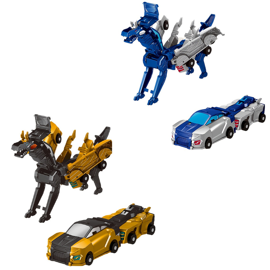 Dinosaur Car Toy with Magnetic Features - Manual Activation for Dinosaur And Car Transformation, No Batteries Required - Ideal Birthday And Christmas Present for Kids, Party Gifts, Creative Play