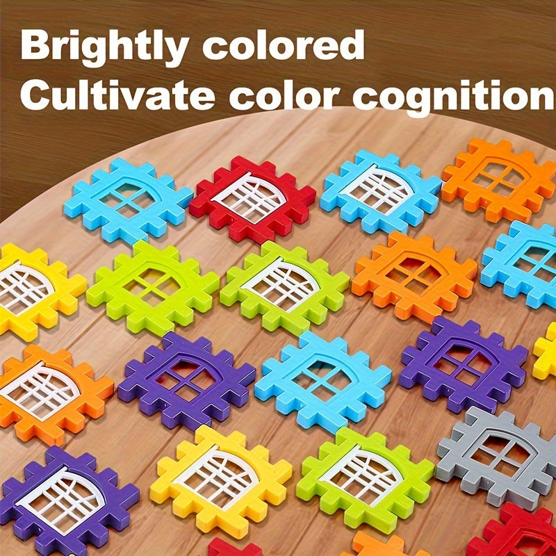 [Educational Blocks] 50/100/130pcs Educational Building Blocks Set | Large Size Creative Building Blocks, Intelligent Development Functions, Educational DIY Assembly Toys | Stimulate Creativity, Classroom Prizes, Birthday Gif