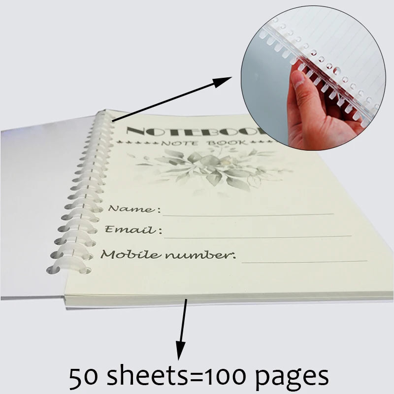 A5 Spiral Notebook Sporty Soccer-Themed Cristiano Ronaldo -100 Pages Journal Perfect Gift for Football Enthusiasts Sport Fans ﻿