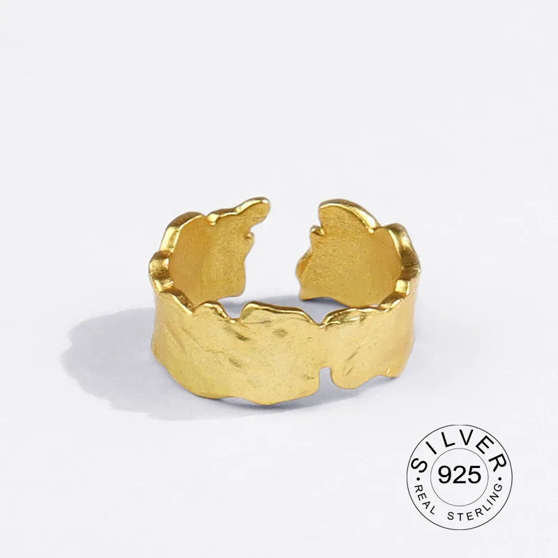 Zirella - Real 925 Sterling Silver Rings For Women vintage zircon open round Engagement Rings Silver 925 Jewelry Anillos Mujer