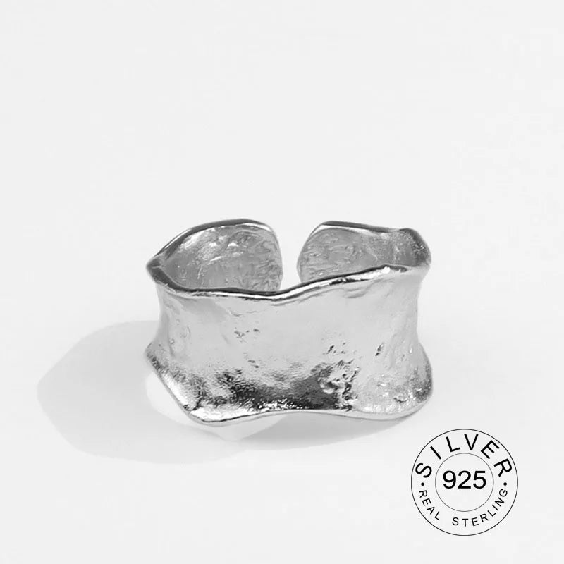 Zirella - Real 925 Sterling Silver Rings For Women vintage zircon open round Engagement Rings Silver 925 Jewelry Anillos Mujer