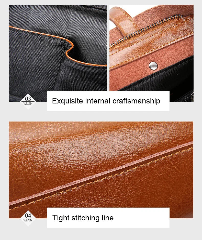 ARLEN - 
Cow Leather Bag Ladies Genuine Leather Handbags Big Women Bag Large Vintage Female 2023 Office Hand Shoulder Bags For Women Tote