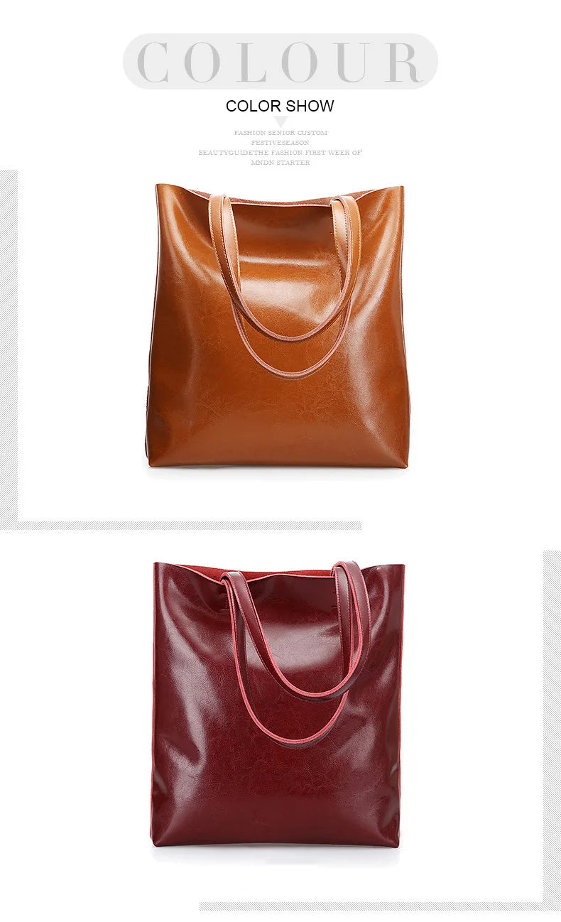 ARLEN - 
Cow Leather Bag Ladies Genuine Leather Handbags Big Women Bag Large Vintage Female 2023 Office Hand Shoulder Bags For Women Tote