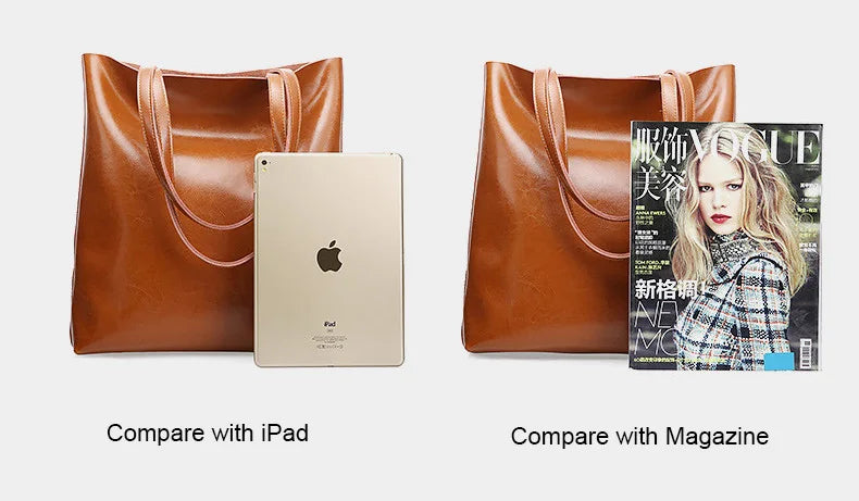 ARLEN - 
Cow Leather Bag Ladies Genuine Leather Handbags Big Women Bag Large Vintage Female 2023 Office Hand Shoulder Bags For Women Tote