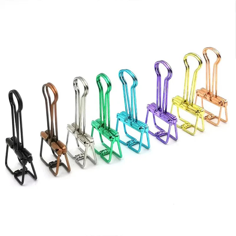 5PCS Paper Metal Diary Clip Office Kawaii Binder Note Stationery Clips Notebook Clip Stationery Cute HXZ05