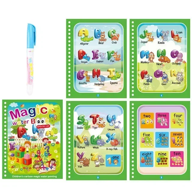 Magic Water Book with Pen Children Drawing Coloring Books for Kids 2 To 4 Years Old Learning  Education Toy Baby Montessori Toys