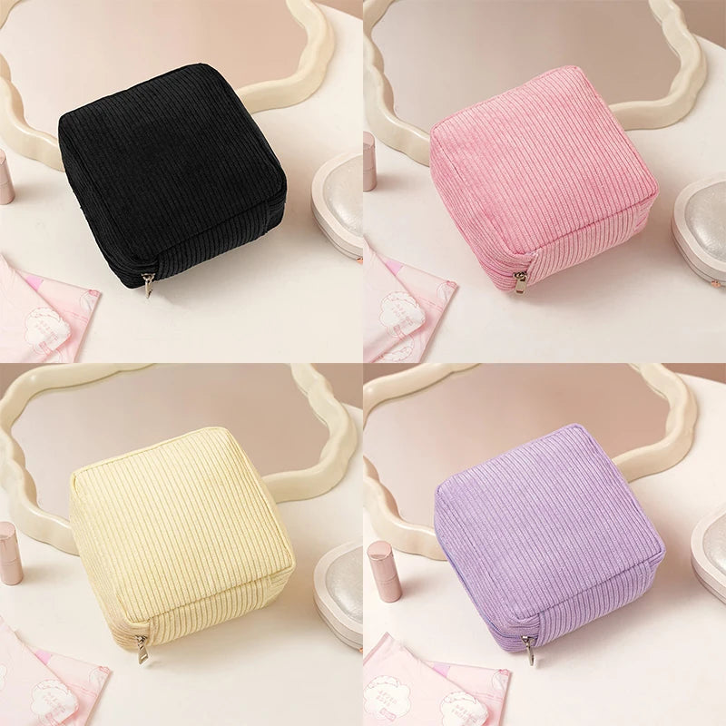 Toiletry - Bag Sanitary Pad Pouch Pad Pouch Cute Cosmetic Storage Pouch Women Small Makeup Bag Cable Case