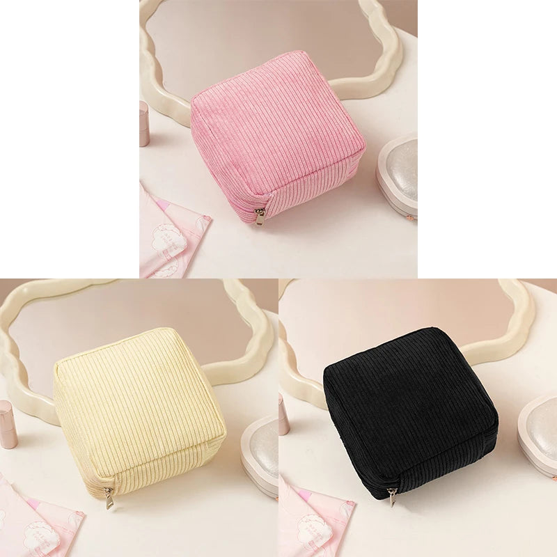 Toiletry - Bag Sanitary Pad Pouch Pad Pouch Cute Cosmetic Storage Pouch Women Small Makeup Bag Cable Case