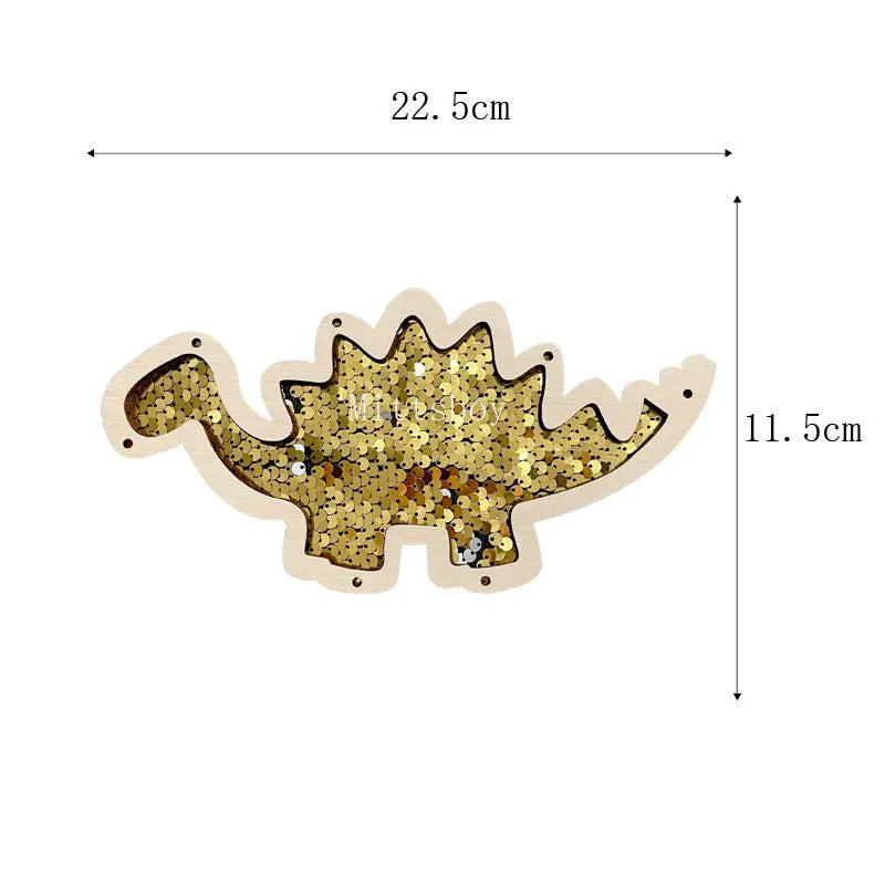 Busy Board Dinosaur Animal DIY Wooden Accessories Early Learning Toys Busy Board Matching Board Handmade Puzzle Educational Toys