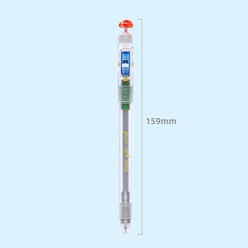 ♥Relax Switch Pen For Exam Prep Fidget Clicker Gel Pen 0.5mm Smooth Writing, Anti-Anxiety Study Tool For School Students Office