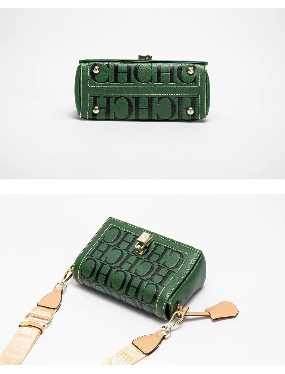 ARLIS - 
Fashion Design Model Metal Accessories Buckle Women's Shoulder Bag Luxury Brand 2025 Fashion Solid Colour Printed Head Bag