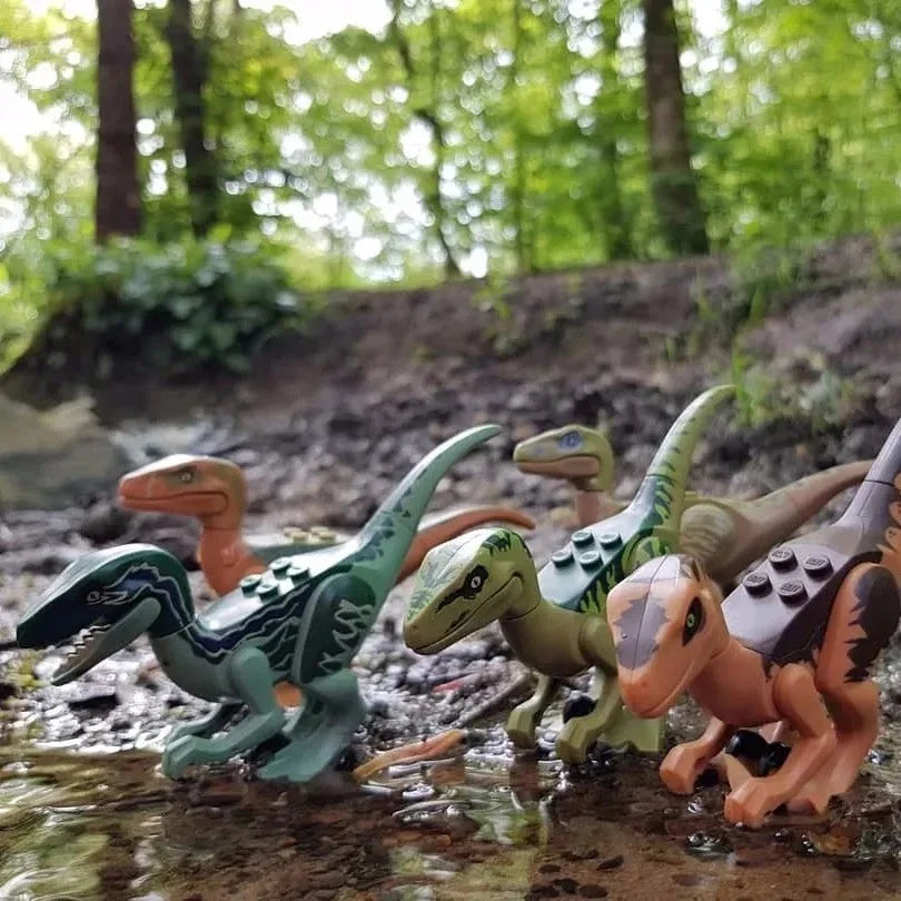 Jurassic World Dinosaurs Velociraptor Triceratops Indominus T-Rex Model Assemble Educational Building Blocks Toys For Kids Gifts