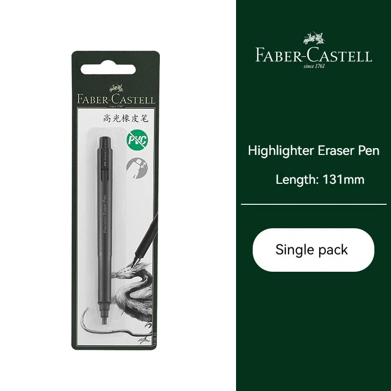 Faber-Castell Precision Tip Pen-Style Eraser Refillable Round 2.5mm Art Pencil Eraser Professional Drawing Rubbing Stationery