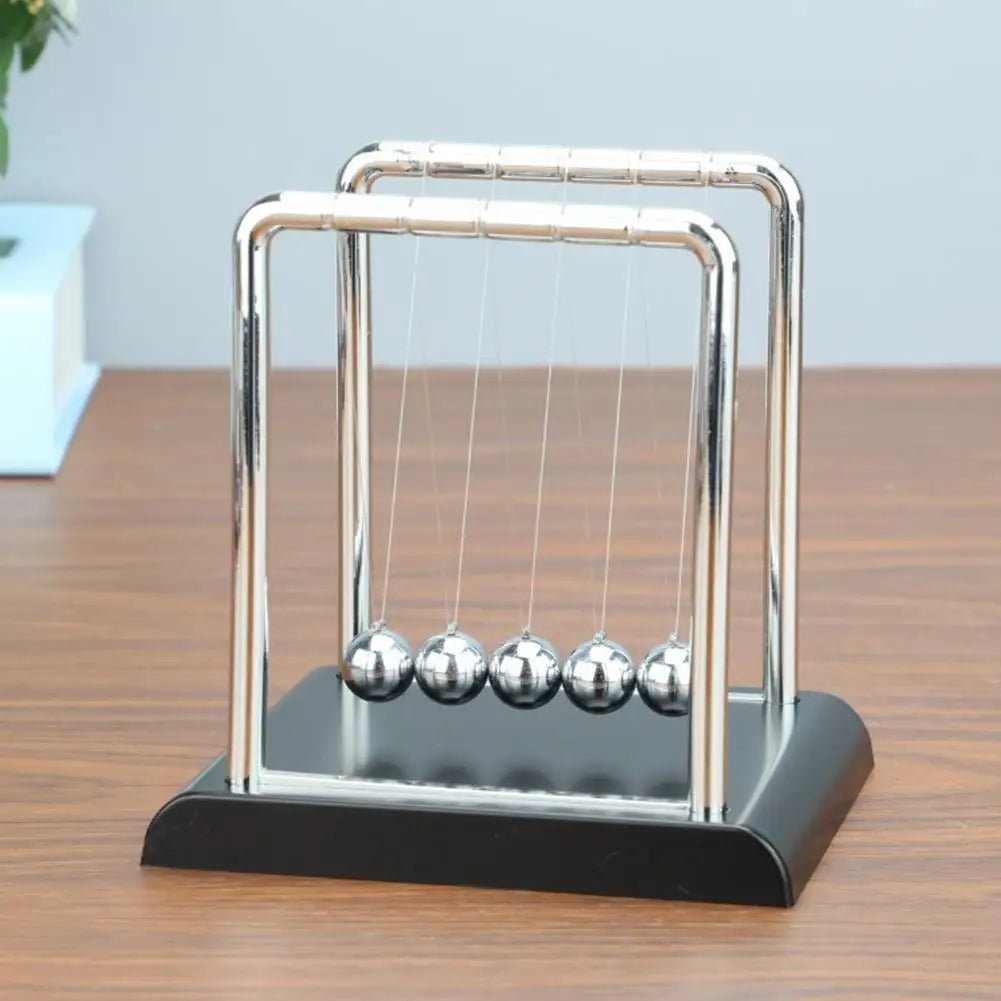 Newton's Cradle Balance Ball Steel Pendulum Motion Toy for Physics Science Education Stress Relief Desk Christmas Home Decor