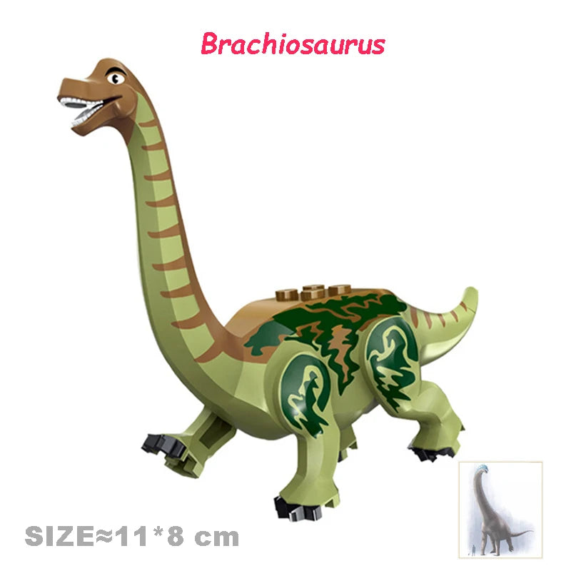 Jurassic World Dinosaurs Velociraptor Triceratops Indominus T-Rex Model Assemble Educational Building Blocks Toys For Kids Gifts