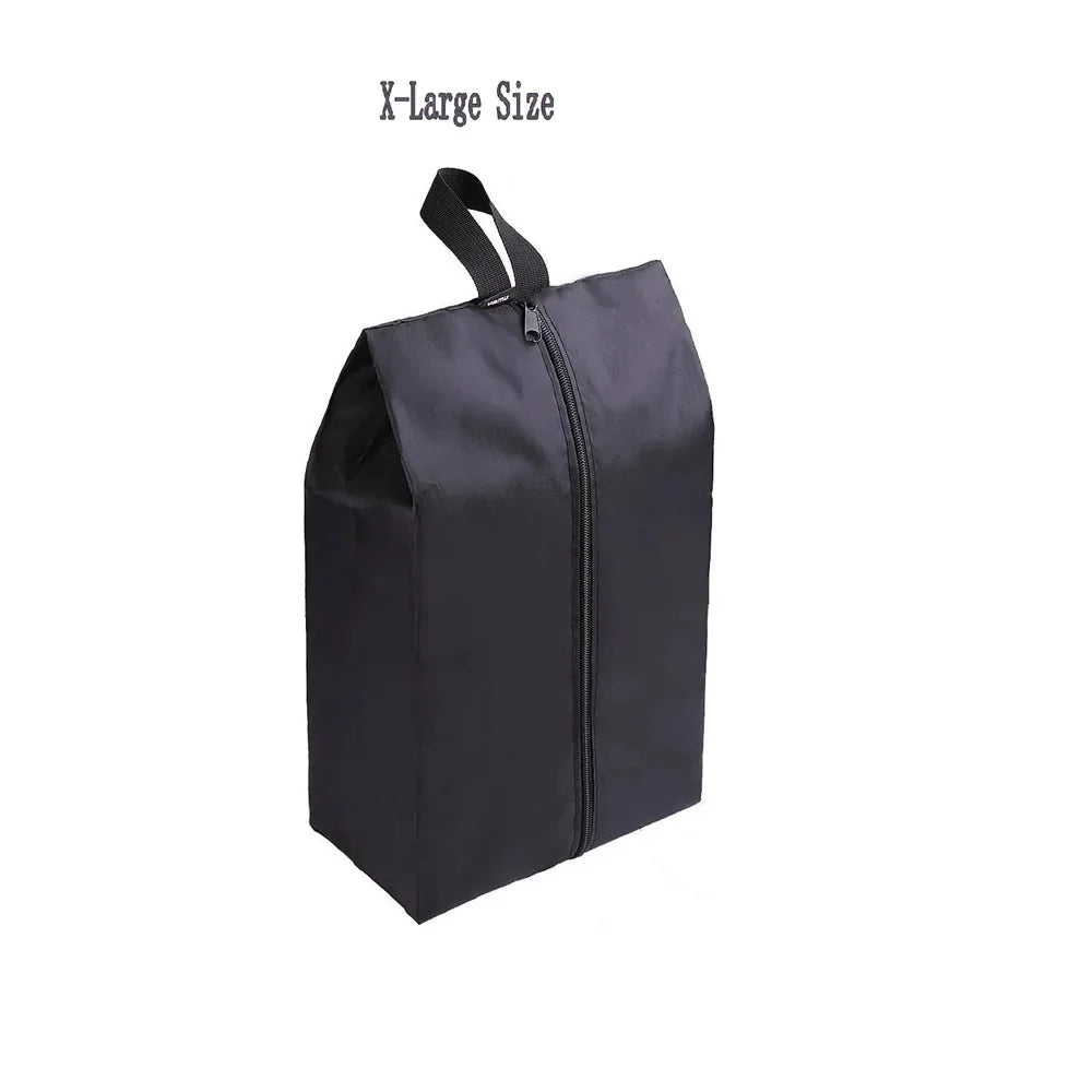 Portable -  Nylon Travel Shoe Bags with Zipper Closure for Men and Women Waterproof Shoe Organize Storage Bags Makeup Laundry Bag
