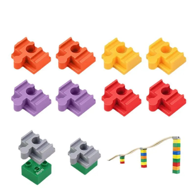 Wooden Train Track Connector Railway Rails Accessories Fit Thomas Train Road Connector Wood Railway Bridge Boys Birthday Gifts