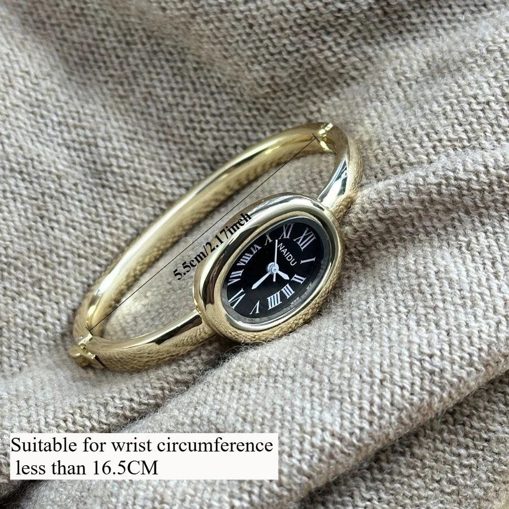 ARVA - 
Famous Brand Bracelet Watch Stainless Steel Strap Gold Watch Fashion Small Dial Ladies Girl Gift Wristwatches Relojes Para Mujer