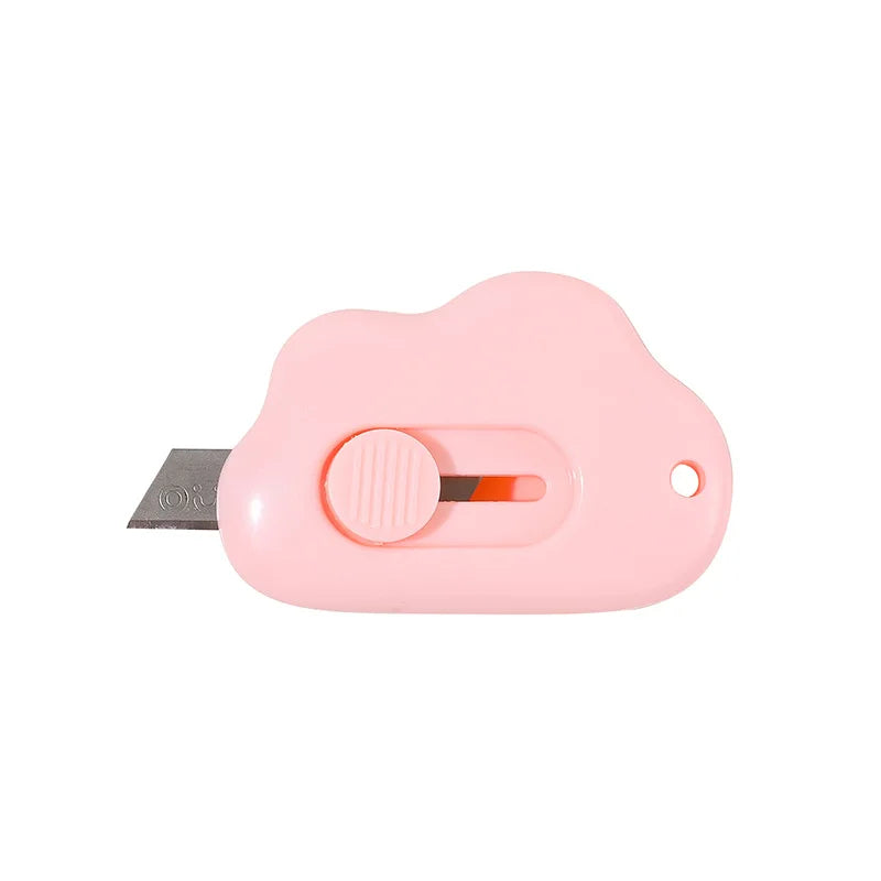 Mini Pocket Cloud Art Utility Knife Box Knife Paper Cutter Craft Wrapping Refillable Blade Stationery