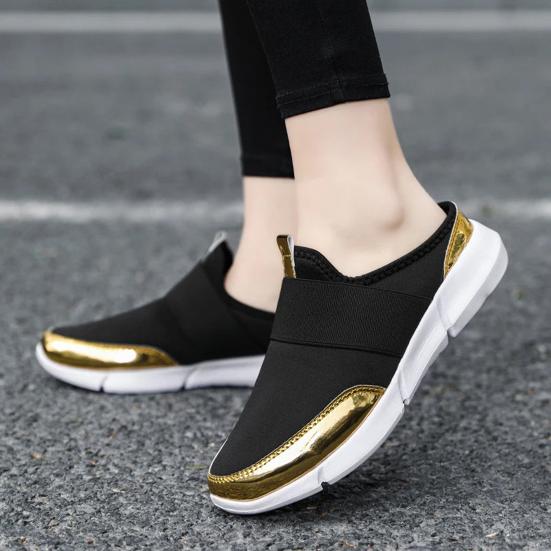 Breathable Light - Women Mules New Casual Half Slippers Outdoor Flats Zapatos De Mujer Quality Shoes for Woman Slippers Plus Size