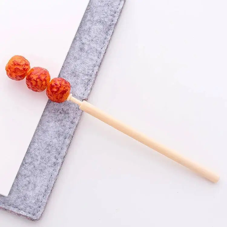1 Piece Lytwtw's Cute Grilled Kebab Stationery Creative Ballpoint Pen Office School Supply Novelty Funny Lovely