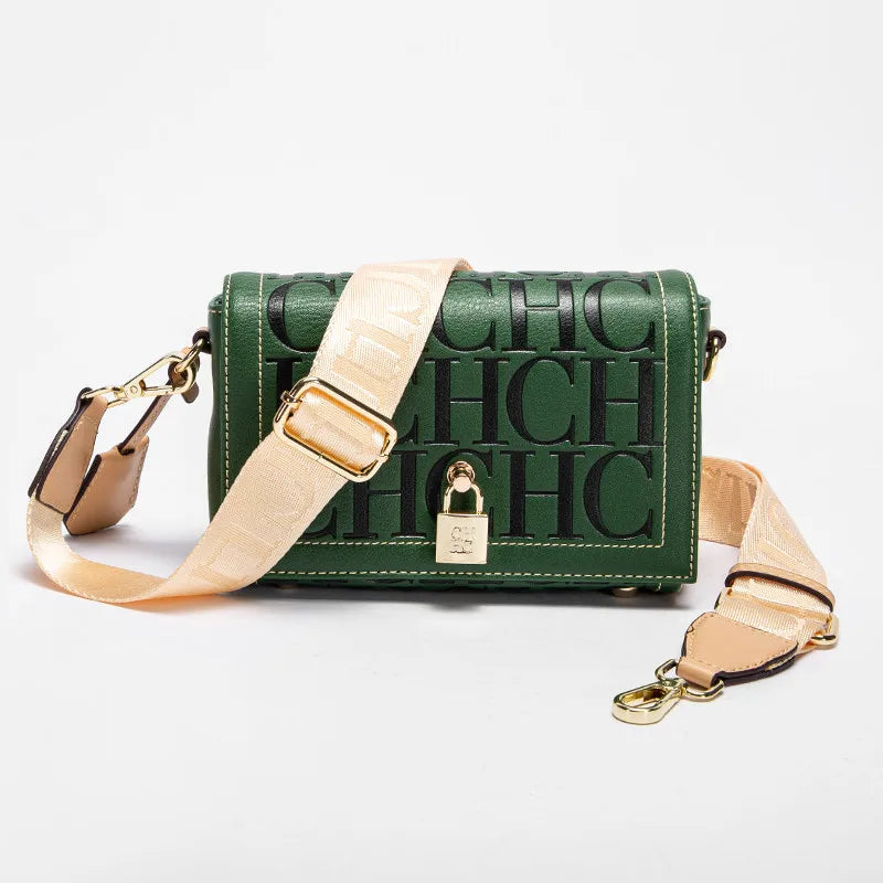 ARLIS - 
Fashion Design Model Metal Accessories Buckle Women's Shoulder Bag Luxury Brand 2025 Fashion Solid Colour Printed Head Bag