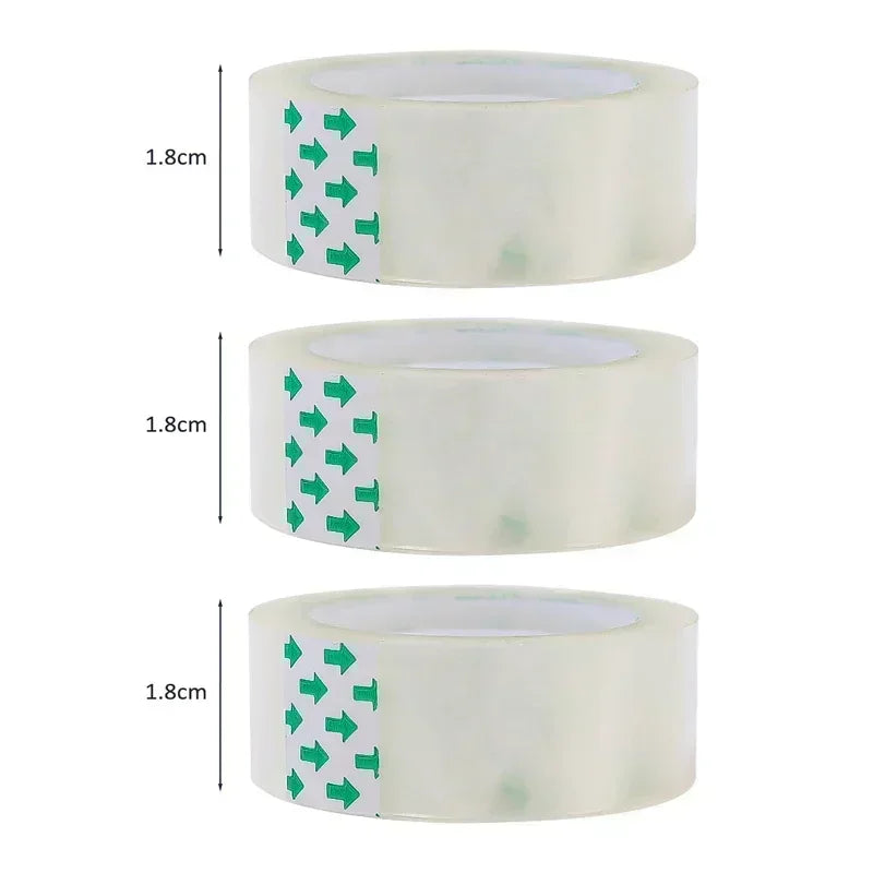 10/5/1 Rolls Premium Transparent Tape 0.8cm 1.2cm 1.8cm Multifuntion High-viscosity Adhesive Tape for Gift Wrapping Packing