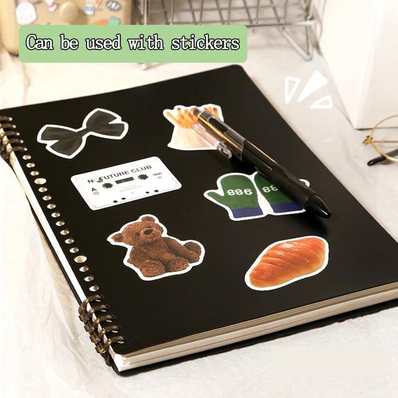 Loose Leaf Notebook refillable page Diary Planner Office School Supplies Stationery cute gel pen student writing a5 kawaii shell