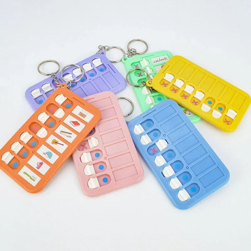 Kid Self Discipline Check List Stationery Memo Board School Supplies Diary Key Chain Notebooks Notepad Notebook Useful Office