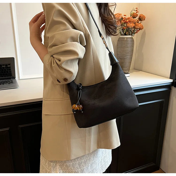 RUNA - 
Fashionable Chinese Embroidery Handbag Brand Versatile Shoulder Bag 2025 New Chinese Style Tote Bag Trend Designer Travel Wallet