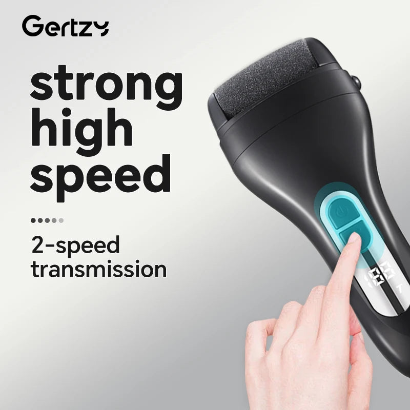 PediGlow - USB rechargeable electric foot remover, suitable for portable foot therapy tools with dead skin and hard cracks