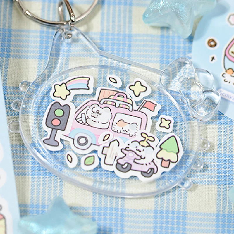 Mr. Paper, 200cm/roll，Cartoon Mini Cute Food Pattern Sticker，Scrapbook Phone Case Notebook Diary Decoration Stationery Sticker