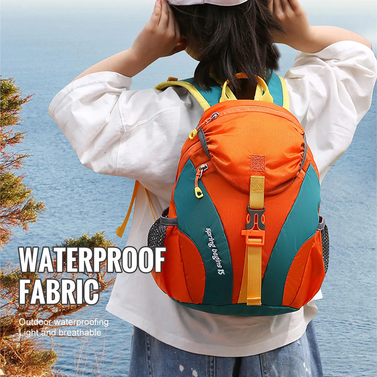 WRELS - Outdoor Mountaineering Backpack Large Capacity Sports Backpack Waterproof Folding Schoolbag Ultra-light Cycling Traveling