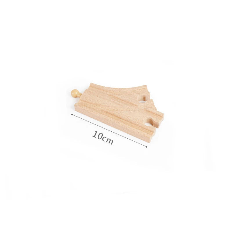Wooden Train Rail Kinds Of Wooden Train Track Connector Adapter Fit for All Brands Wood Tracks Educational Toys For Kids Gift