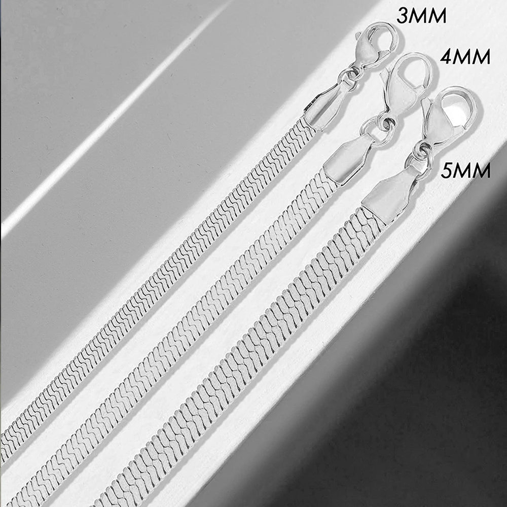 MARLIX - 
eManco Gifts Stainless Steel NotAllergic Men's Blade Chain Wholesale  Silver Color Snake Chain Anklet for Women Beach Chain Ankl