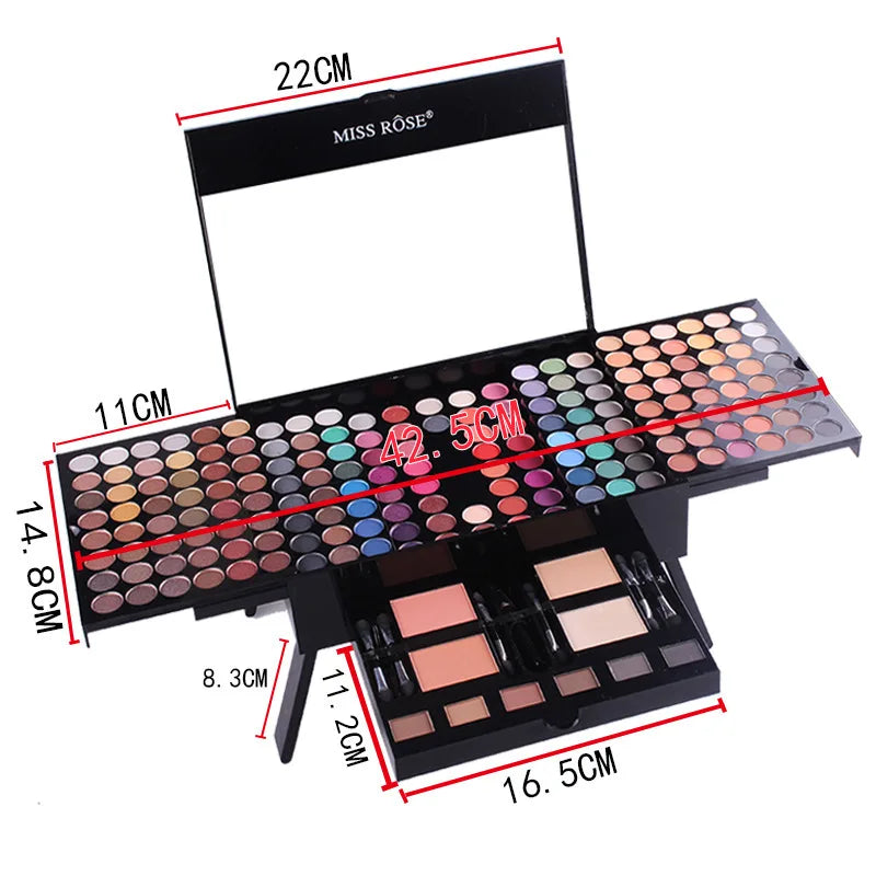 Artiora - 
180 Color Piano Case Eye Shadow Powder Blusher Set Makeup Plate Multi-Function Makeup Box Gift Durable And Portable
