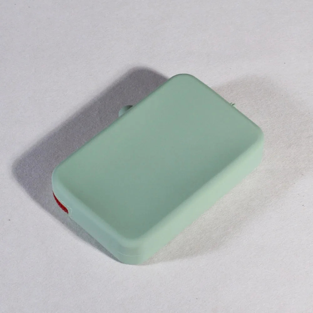 AquaSil - Portable Large Capacity Cosmetic Storage Bag with Zipper Silicone Storage Bags Outdoor Waterproof Square Makeup Pouch