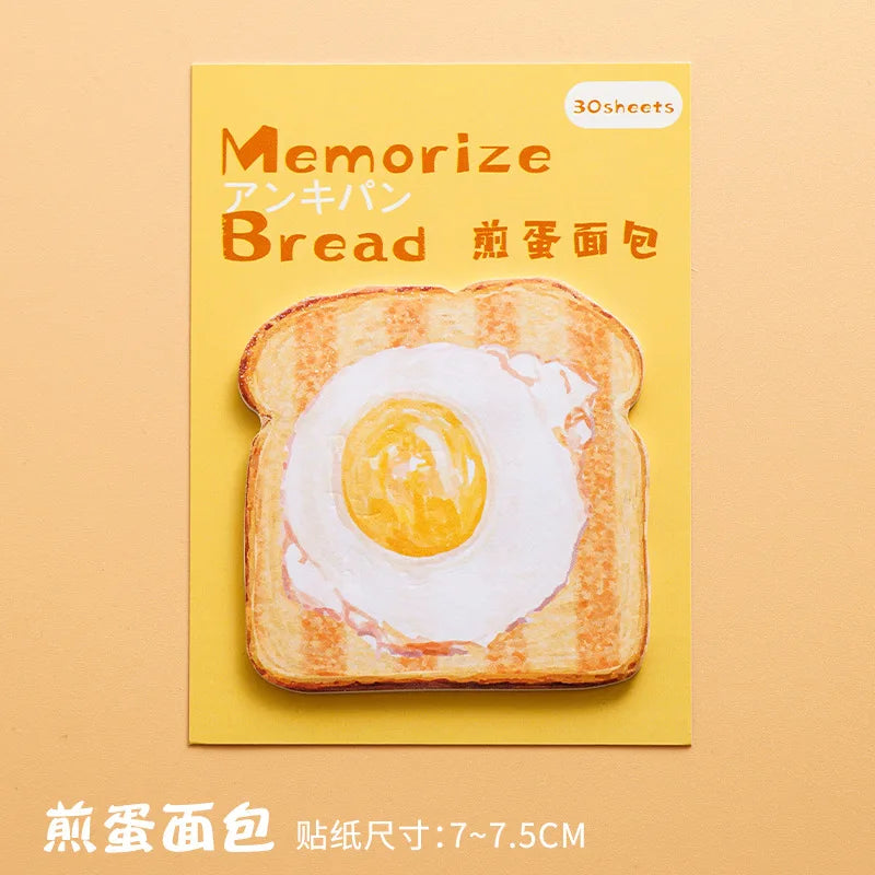 Memory Bread Series Convenient Notes Creative and Beautiful Notes Memo N Times Ins Style High-end Note Paper Stationery Supplies