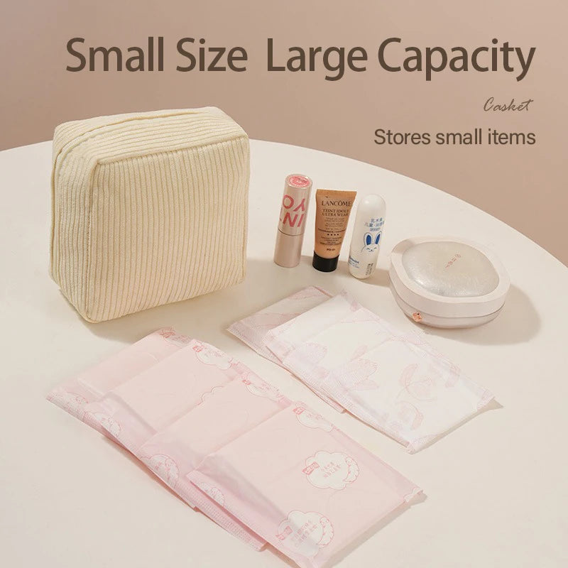 Toiletry - Bag Sanitary Pad Pouch Pad Pouch Cute Cosmetic Storage Pouch Women Small Makeup Bag Cable Case