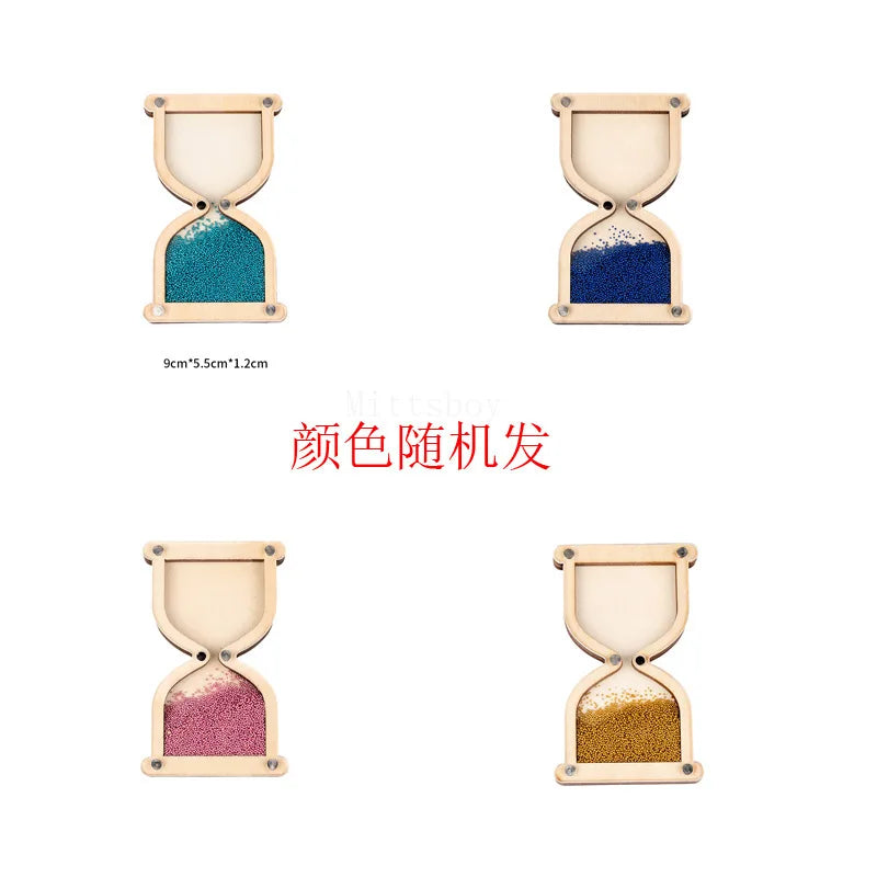 2024 DIY Montessori Busy Board  Accessories Wooden Graffiti Digit Early Ball Sequin Helicopter Educational Toy For Children Gift