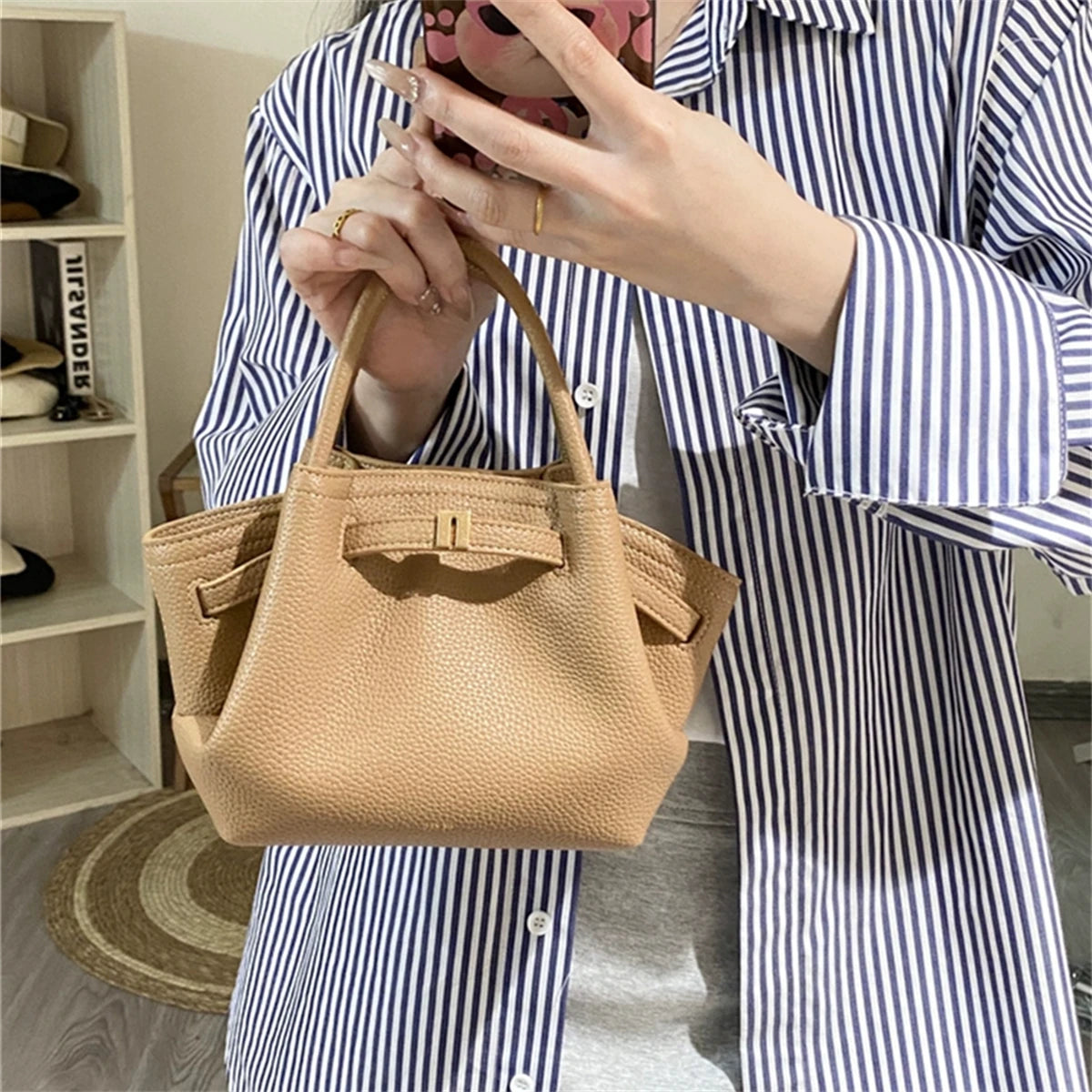 Liora - 

JW PEI 2025New Women's Canvas Brown Crossbody Shoulder Bag Mini Vegan Leather Tote Bag Handbag Dumpling Bag High Quality Leather