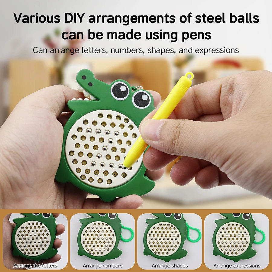 Magnet Ball Drawing Board Kids Magnet Tablet Sketch Pad With Magnetic Stylus Montessori Education Travel Activities Magnet Toy