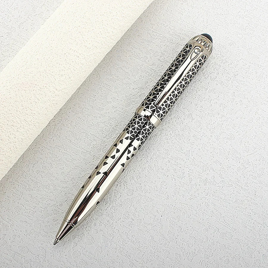 Classic Luxury Ink Ballpoint Pen, Ink Medium Point 0.7mm Smooth Writing Metal Ball Point Pen Signature Pen