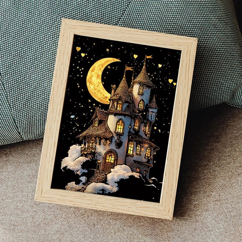 4PCS Glow in Dark Scratch Paper Animals Cards Magic Painting Art with Stylus Stress Relief Drawing Toy DIY Craft Kids Adult Gift