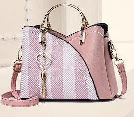 LUNI - 
Fashionable handbag Korean color-blocking large capacity women's bag fashionable one-shoulder crossbody bag bucket bag