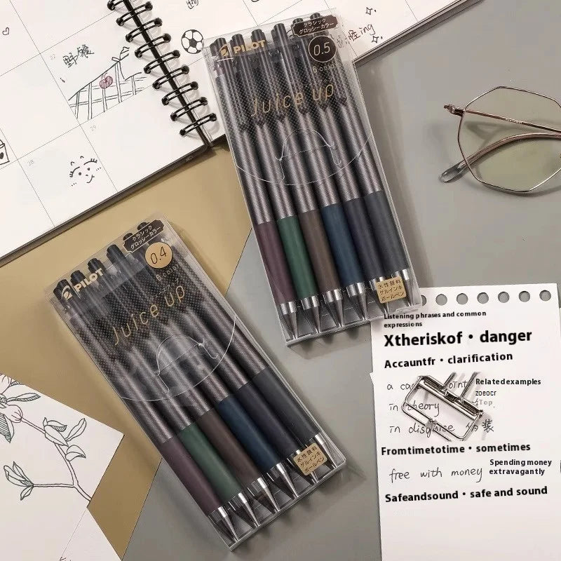 PILOT Juice Up Push Pen 0.4/0.5mm Premium Metal Tip Classic Retro Ergonomic Rod Long-Lasting Gel Ink Pens School Office Supplies