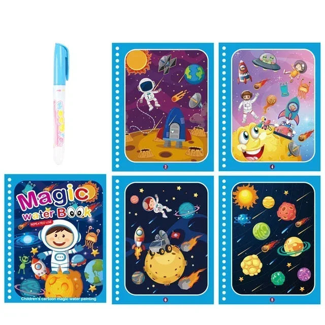 Magic Water Book with Pen Children Drawing Coloring Books for Kids 2 To 4 Years Old Learning  Education Toy Baby Montessori Toys