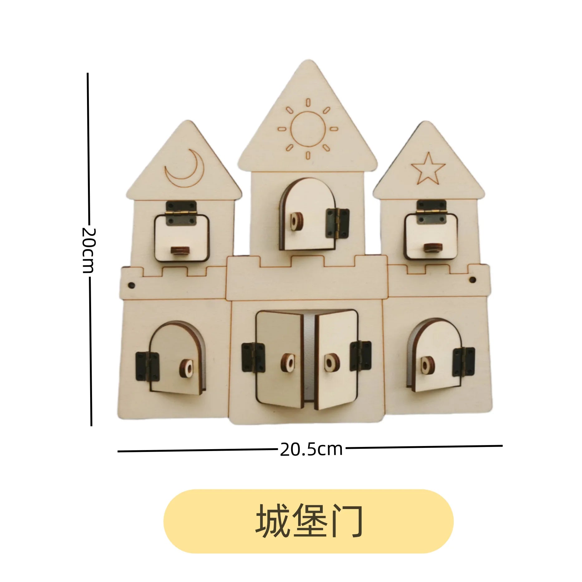 2024 Baby DIY Montessori Busy Board Wooden Accessories Castle Animal Letters Number Movement Educational Toys For Children Gifts